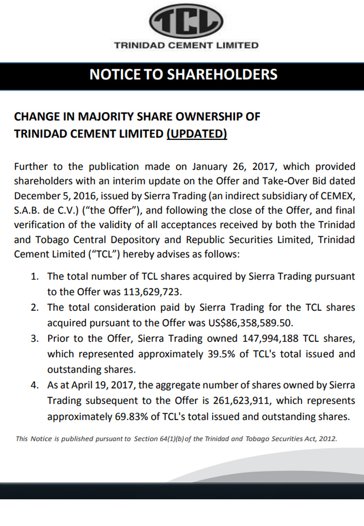 Notice-of-Change-in-Majority-Share-Ownership-of-Trinidad-Cement-Limited
